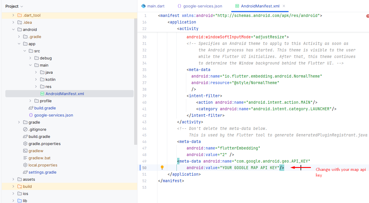 Android Map API Key Setup