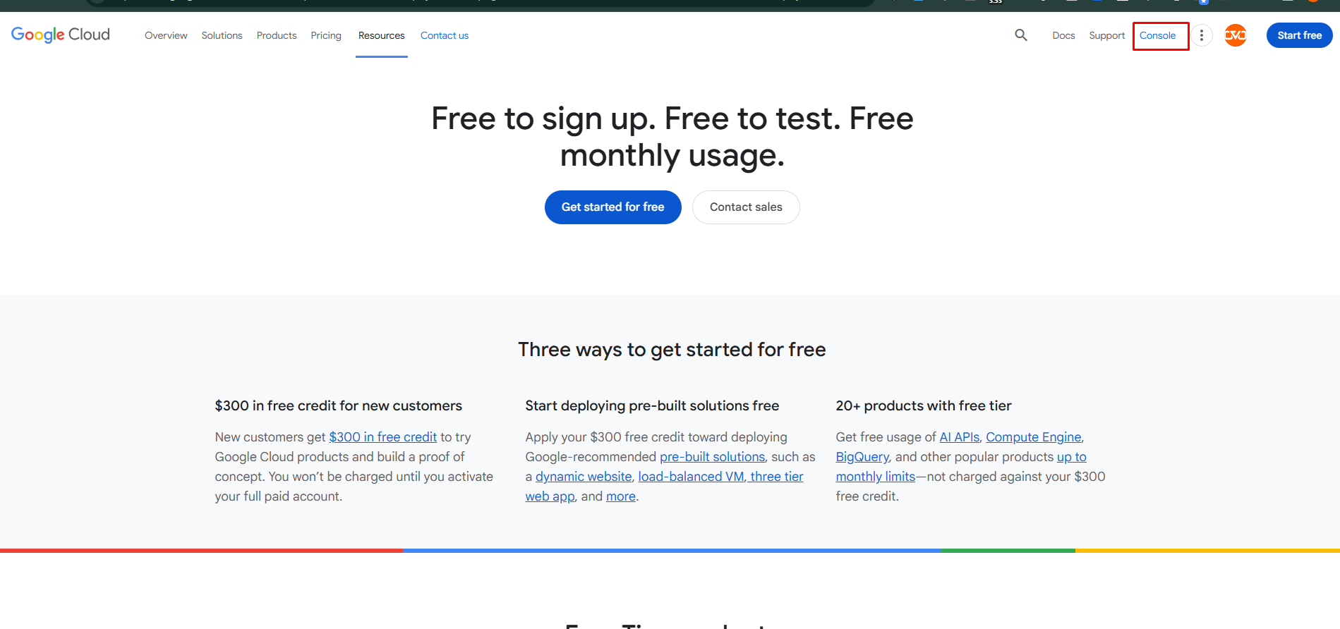 Google Cloud Console