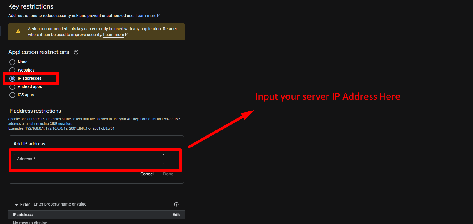 IP Restriction