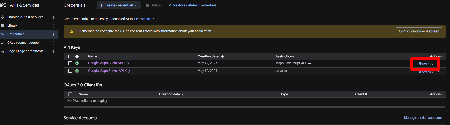 Client API Key